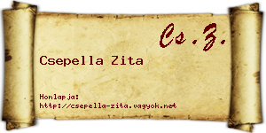 Csepella Zita névjegykártya